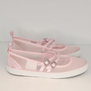 Converse Pink Women's Flats with Buckle Straps